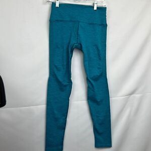 Alphalete Halo High-rise Teal heathered leggings size XL NWOT